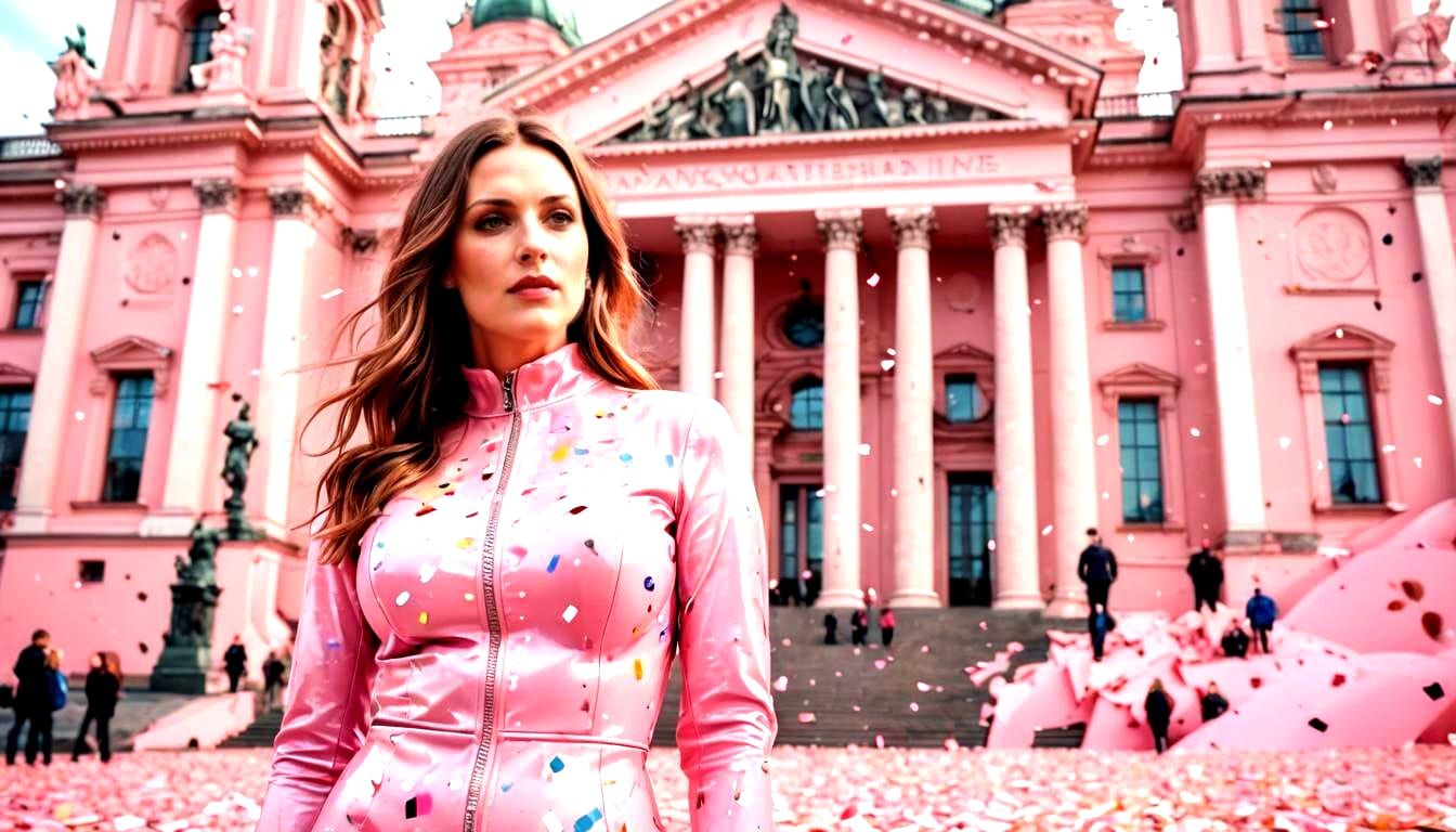 Sanna Marin in Pink Catsuit for Pink October