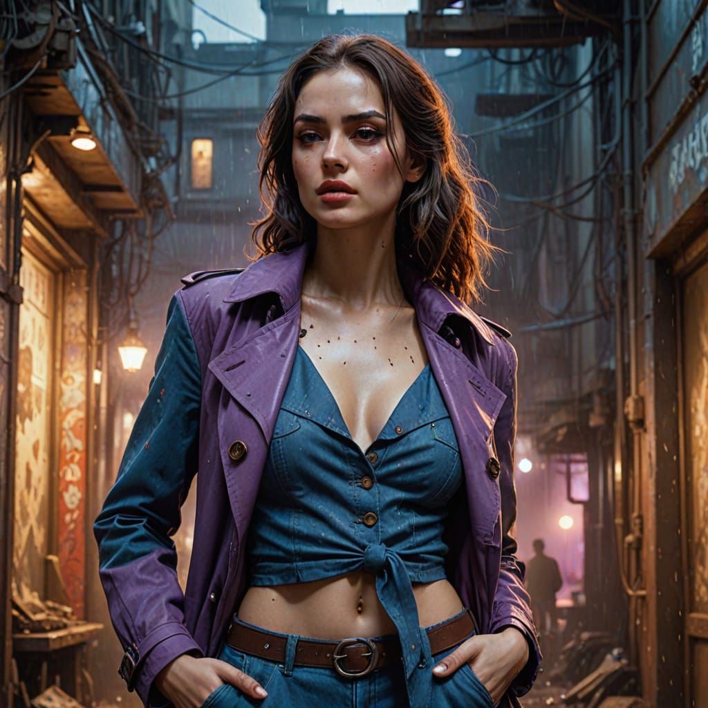 Epic Dark Fantasy Portrait in Cinematic Style