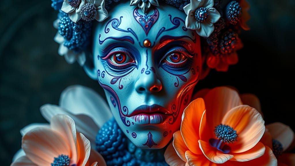 Surrealistic Chimeric Creature in Neon-Lit Dreamscape