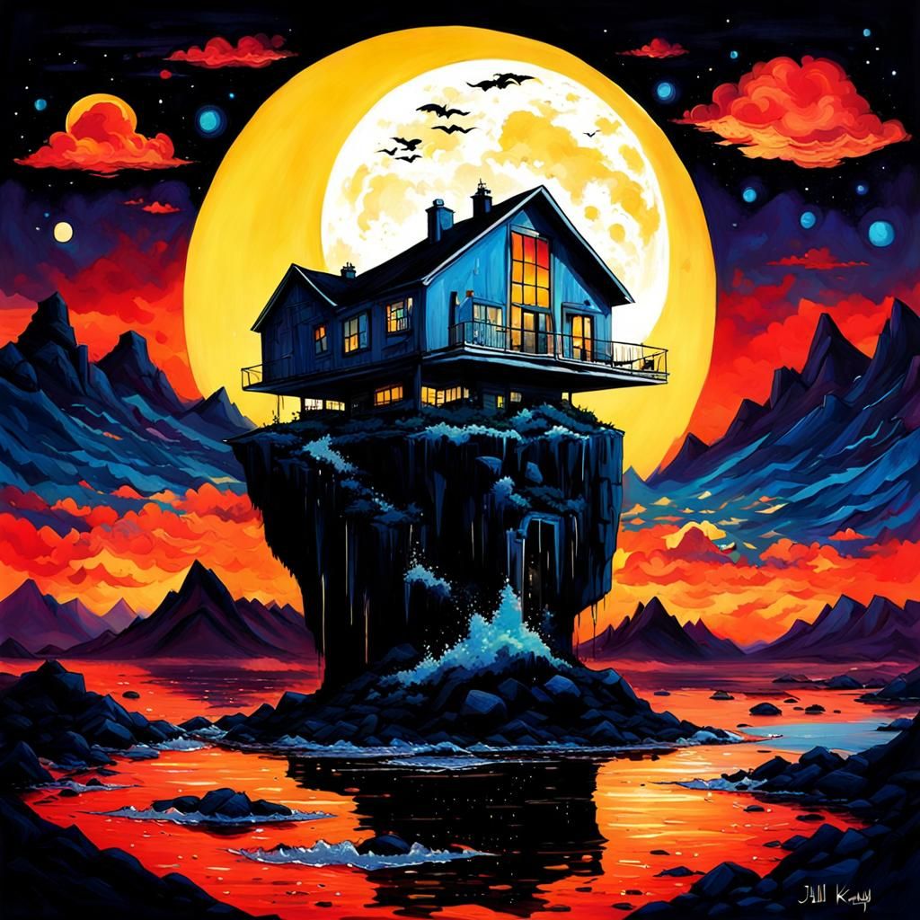 Nightcall Sunrise: Rock'n'Roll Dreams in Melancholic Art