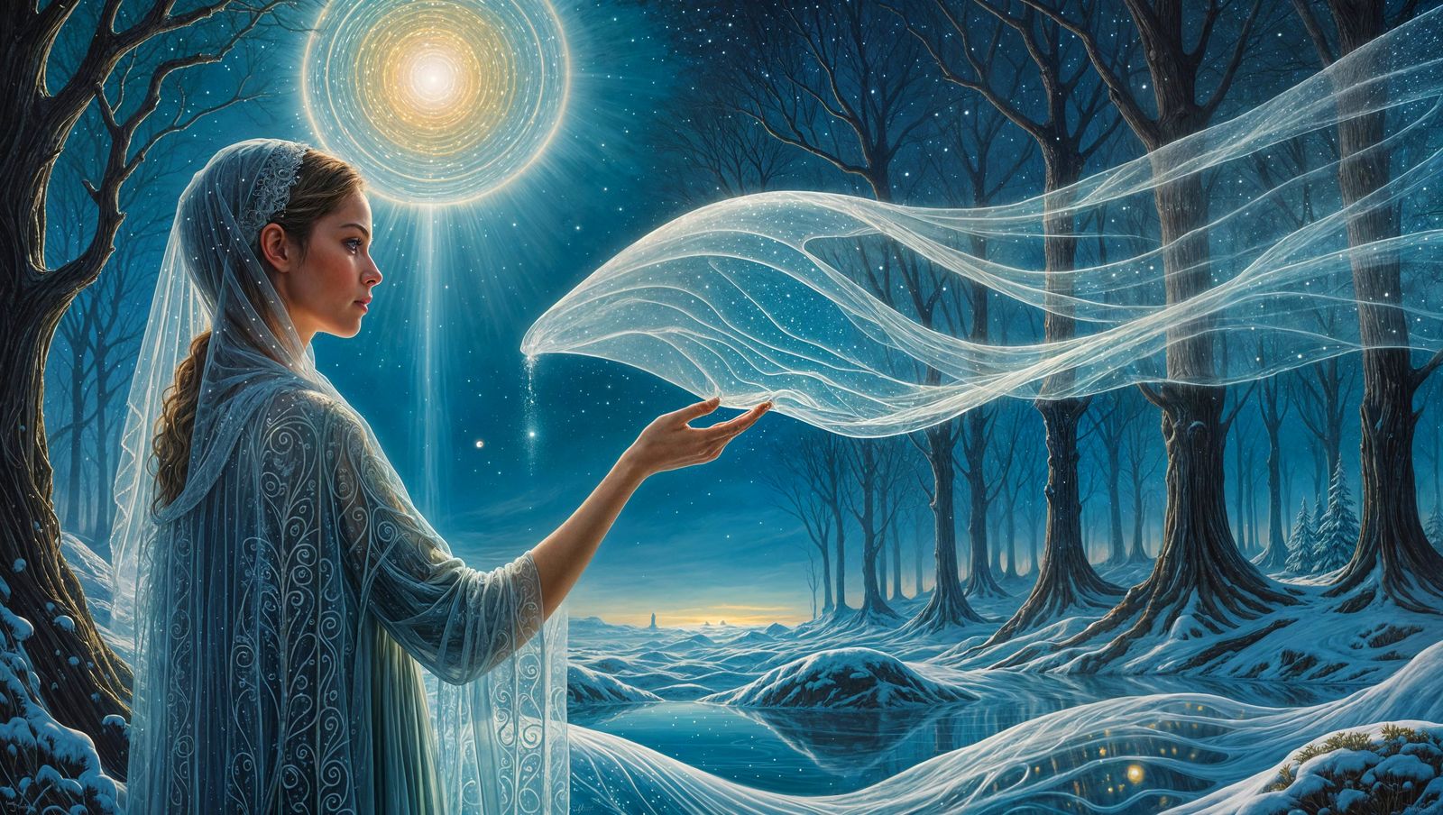 Worlds Collide: Shimmering Veil Between Summer and Winter