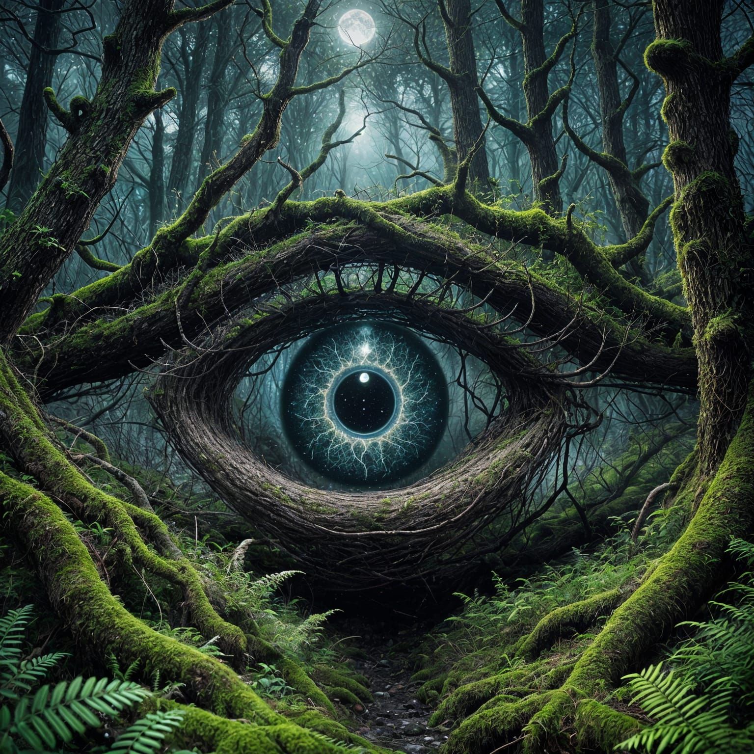 Giant Crystalline Eye Opens in Ancient Forest