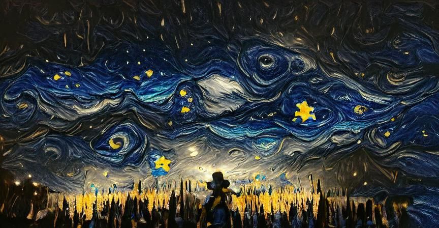 AI Generated Starry Night Sky