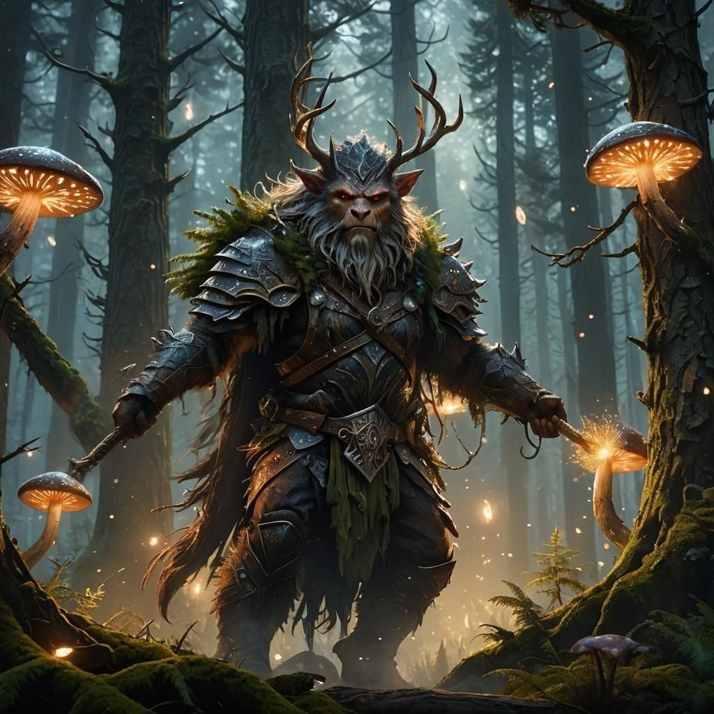 Detailed Blueprint of a Celtic Fir Bolg Warrior