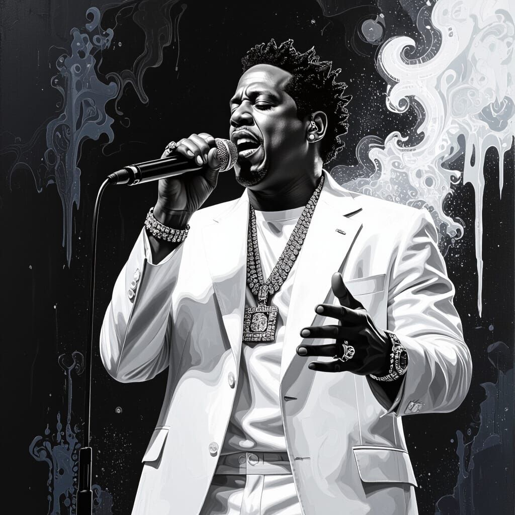 Jay-Z Sings the Blues in Detailed Matte Painting