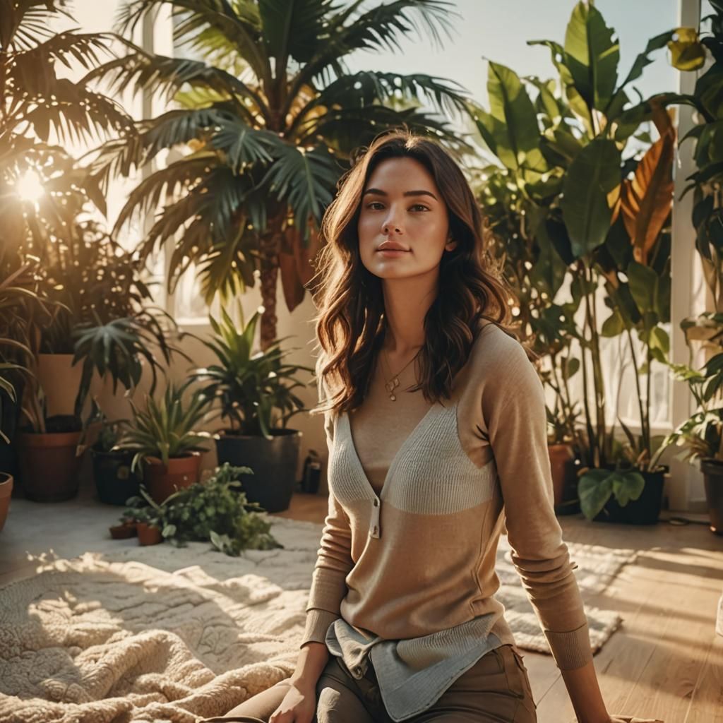 Cozy Living Room Scene in Cinematic Style