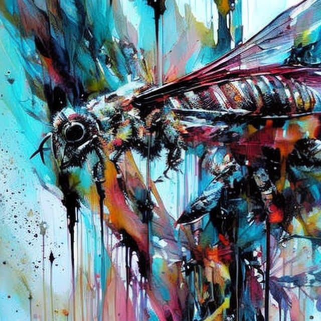 Grunge bee