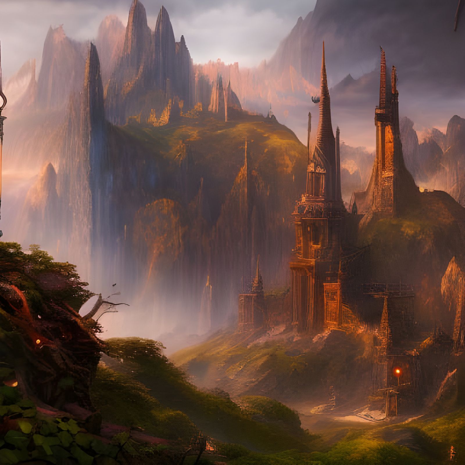 Fantastical Matte Painting in Deep Color