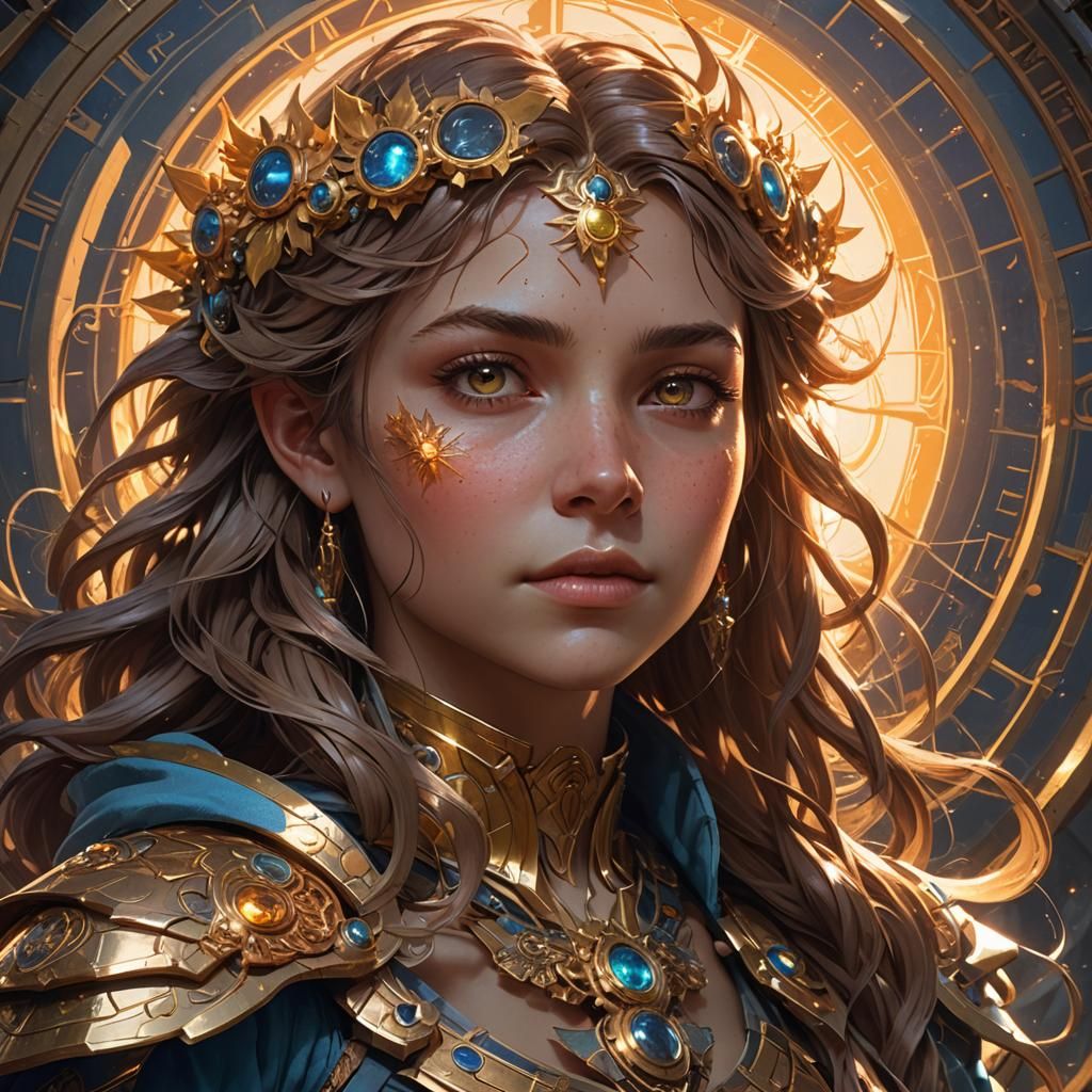 Solar Eclipse Sibling Portrait in Artgerm Style