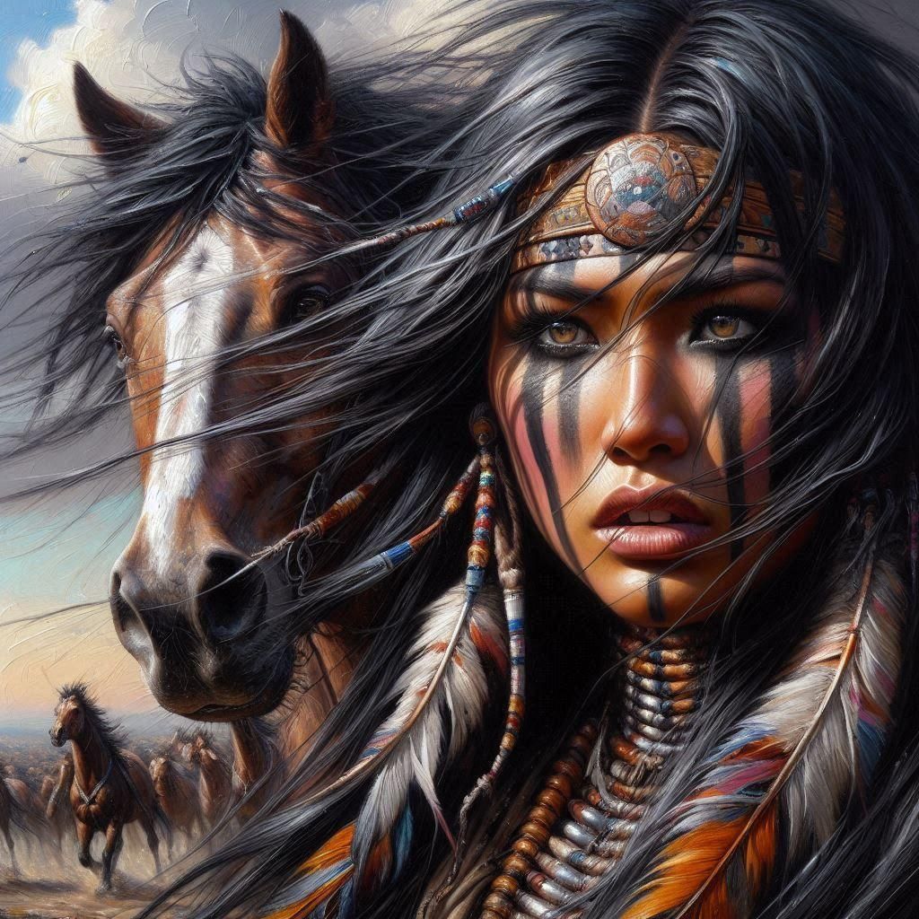 Amata, Wife of Geronimo: A Vintage Portrait