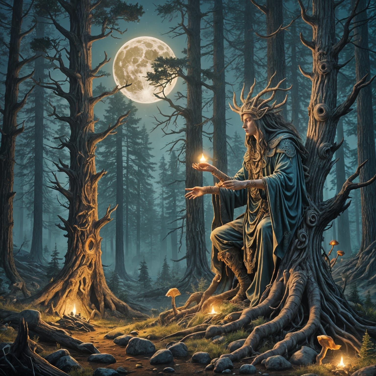 Fantastical Full Moon Ritual in Washington Forest