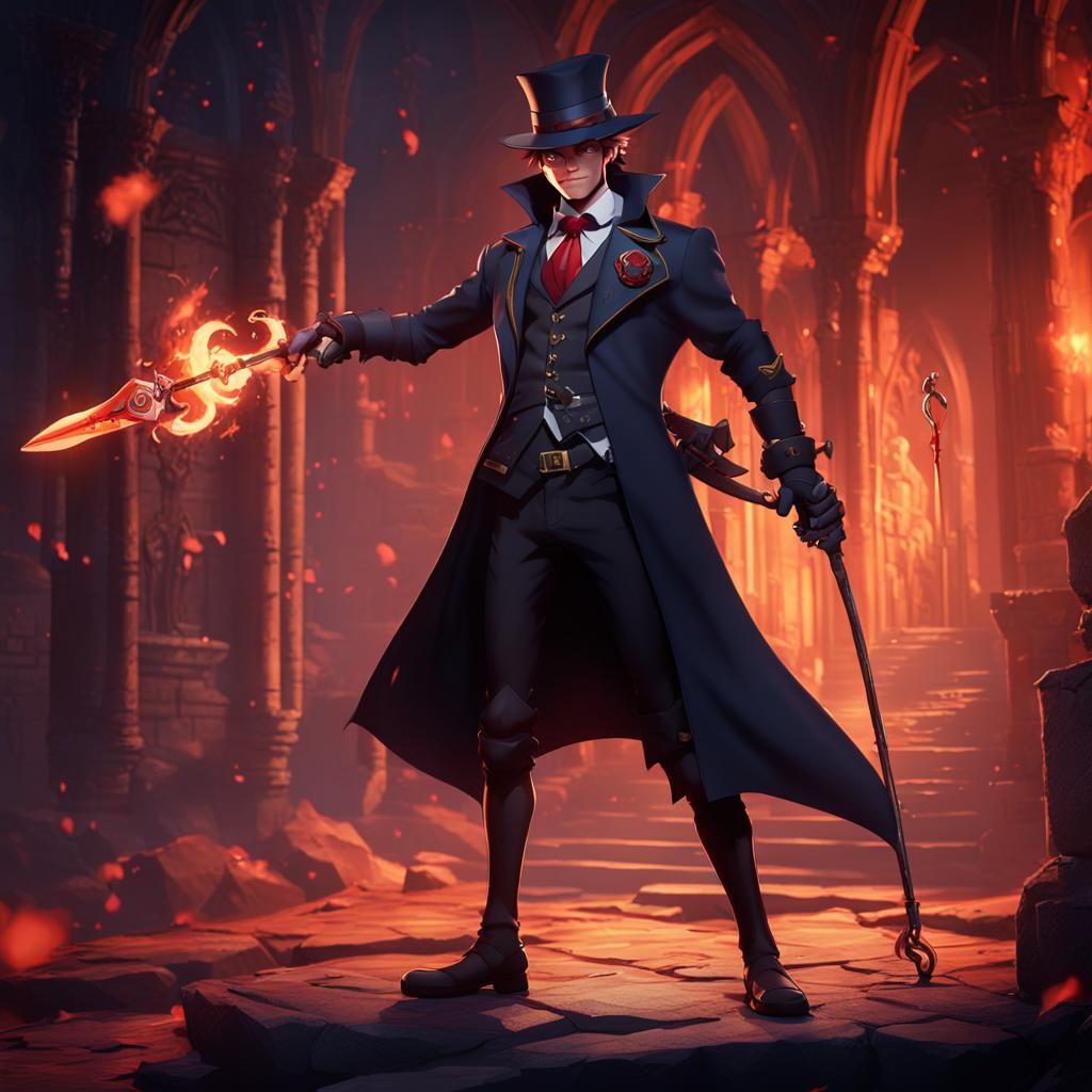 Tiefling Fusion: Torchwick, Alastor, D&D Concept Art