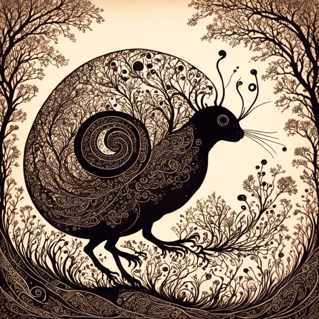 Cicada Song Meets Bohemian Zentangle Art