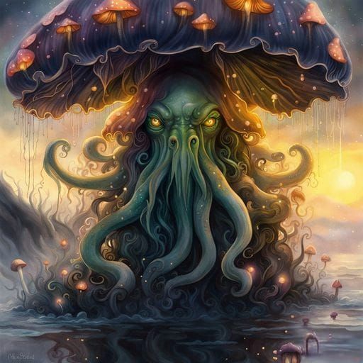 AI Generated Image of Cthulhu