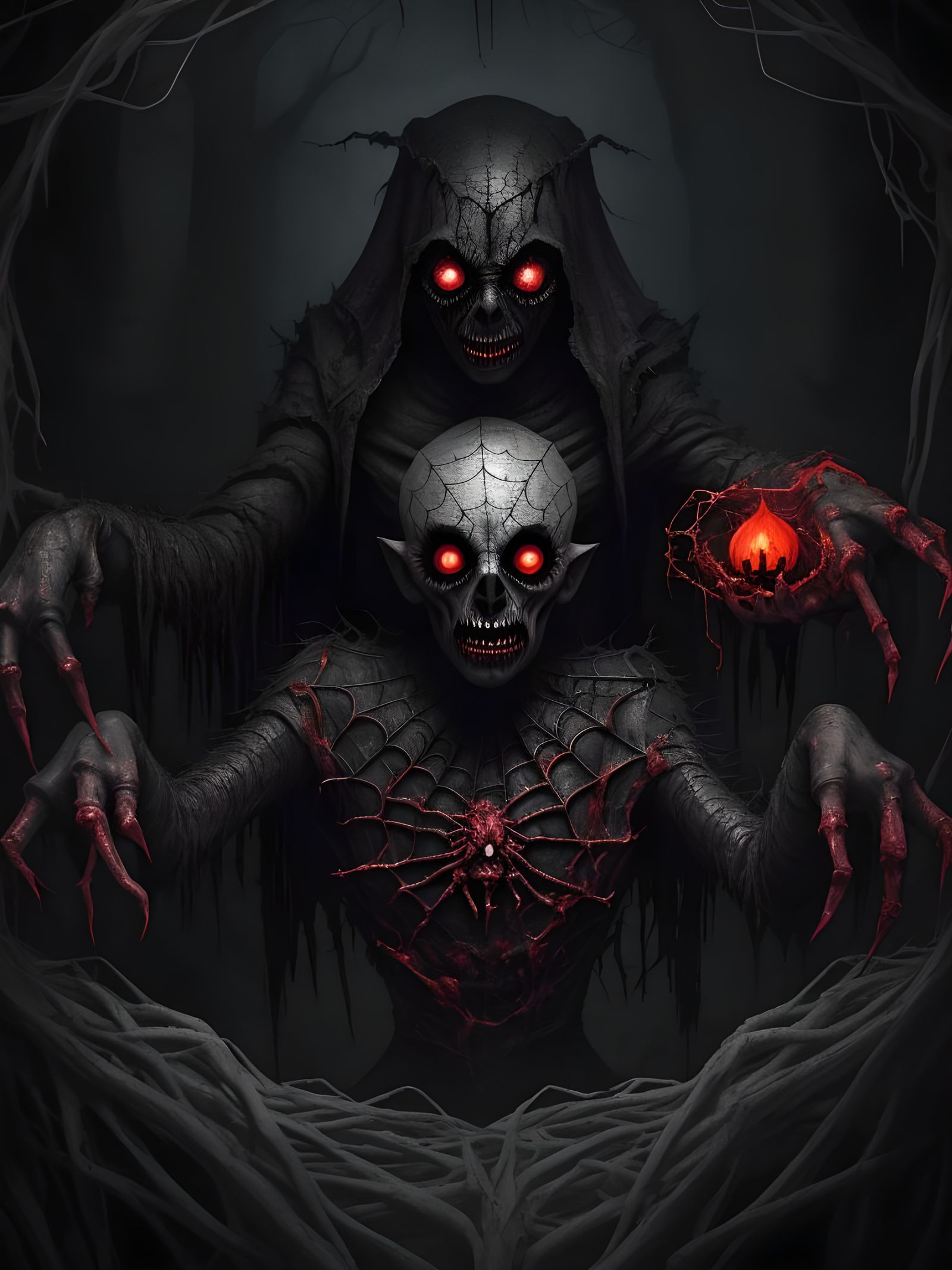 Photorealistic 3D Horror Scene: Child's Nightmares