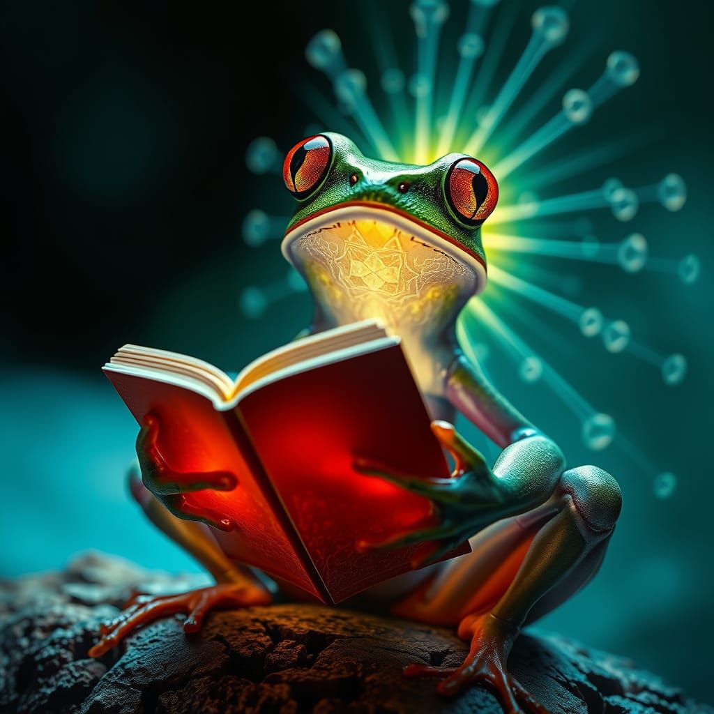 Poison Dart Frog Reader: Dark Fantasy Concept Art