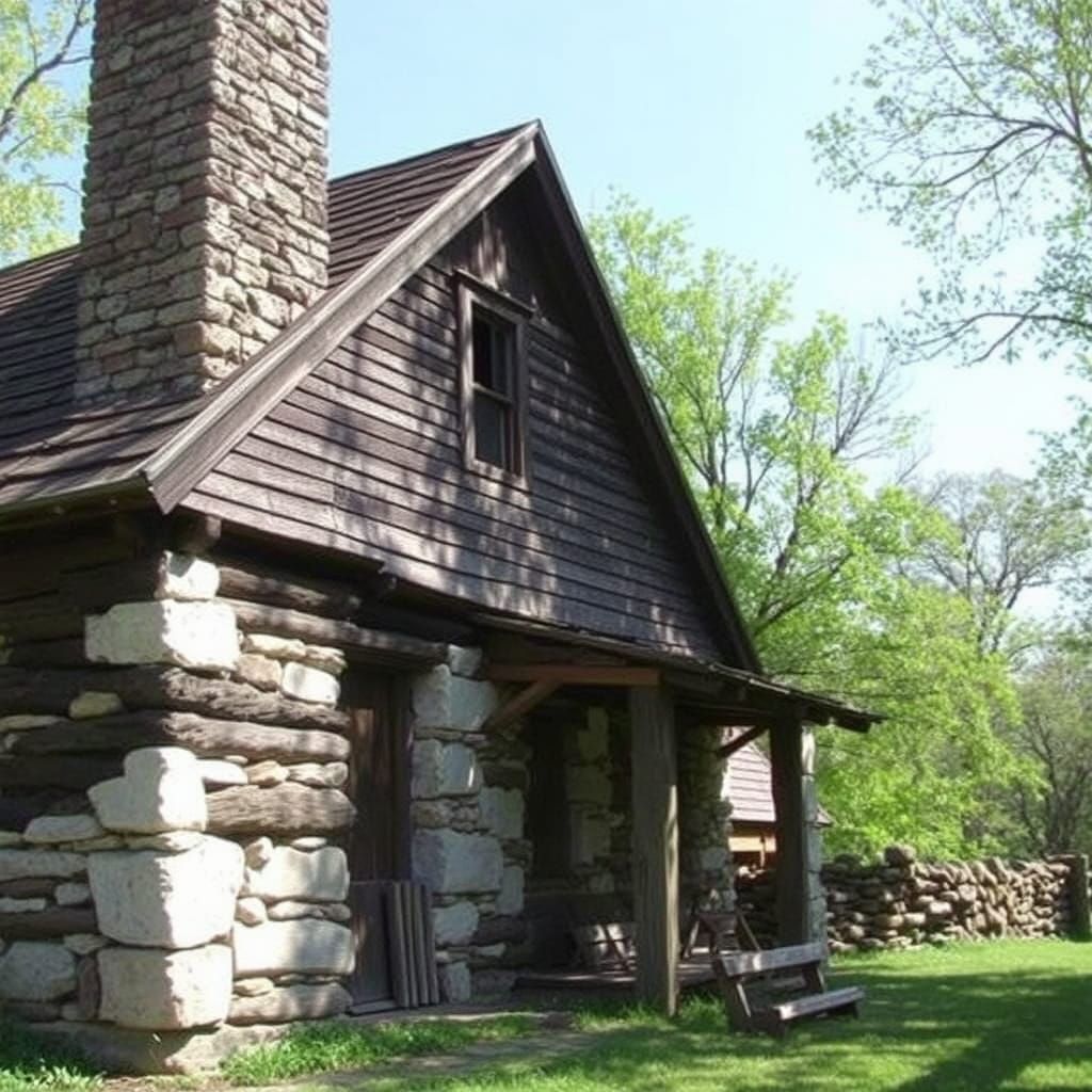 AI Generated Image of Daniel Boone's Homestead