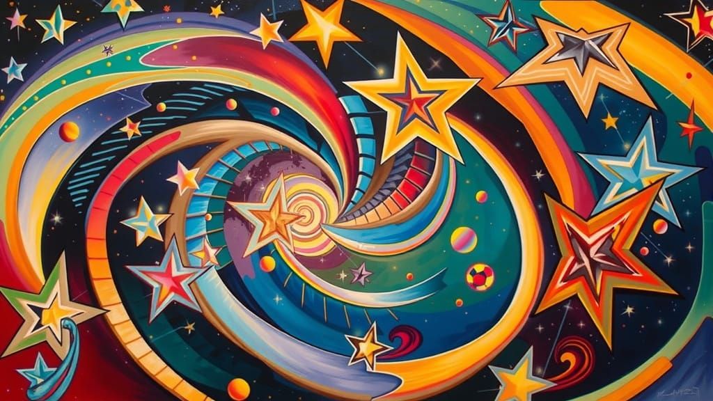 Vibrant Cosmic Portraits in a SuperElectroMagnetic Journey