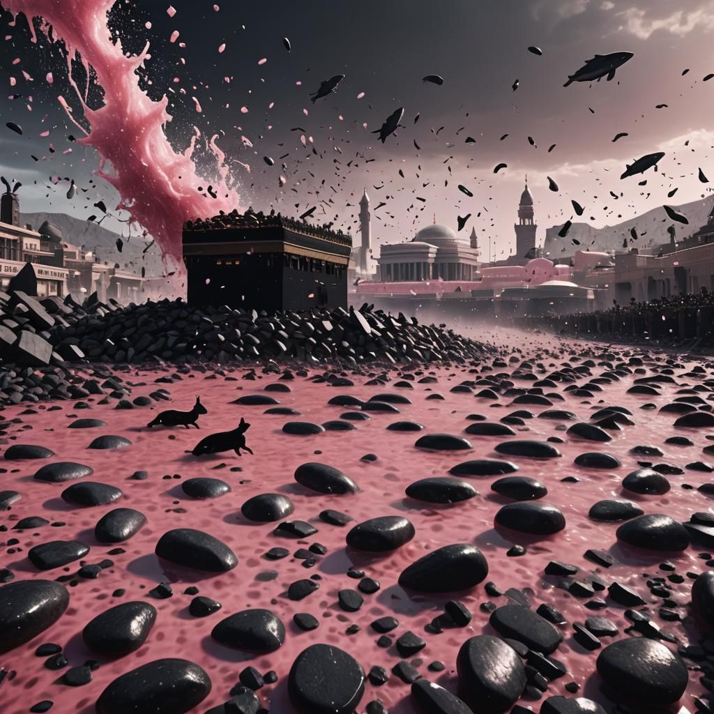 Dystopian Herring Dreamscape in 3D Rendering