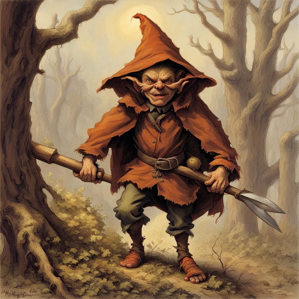 Hobgoblin Doing Chores in a Home