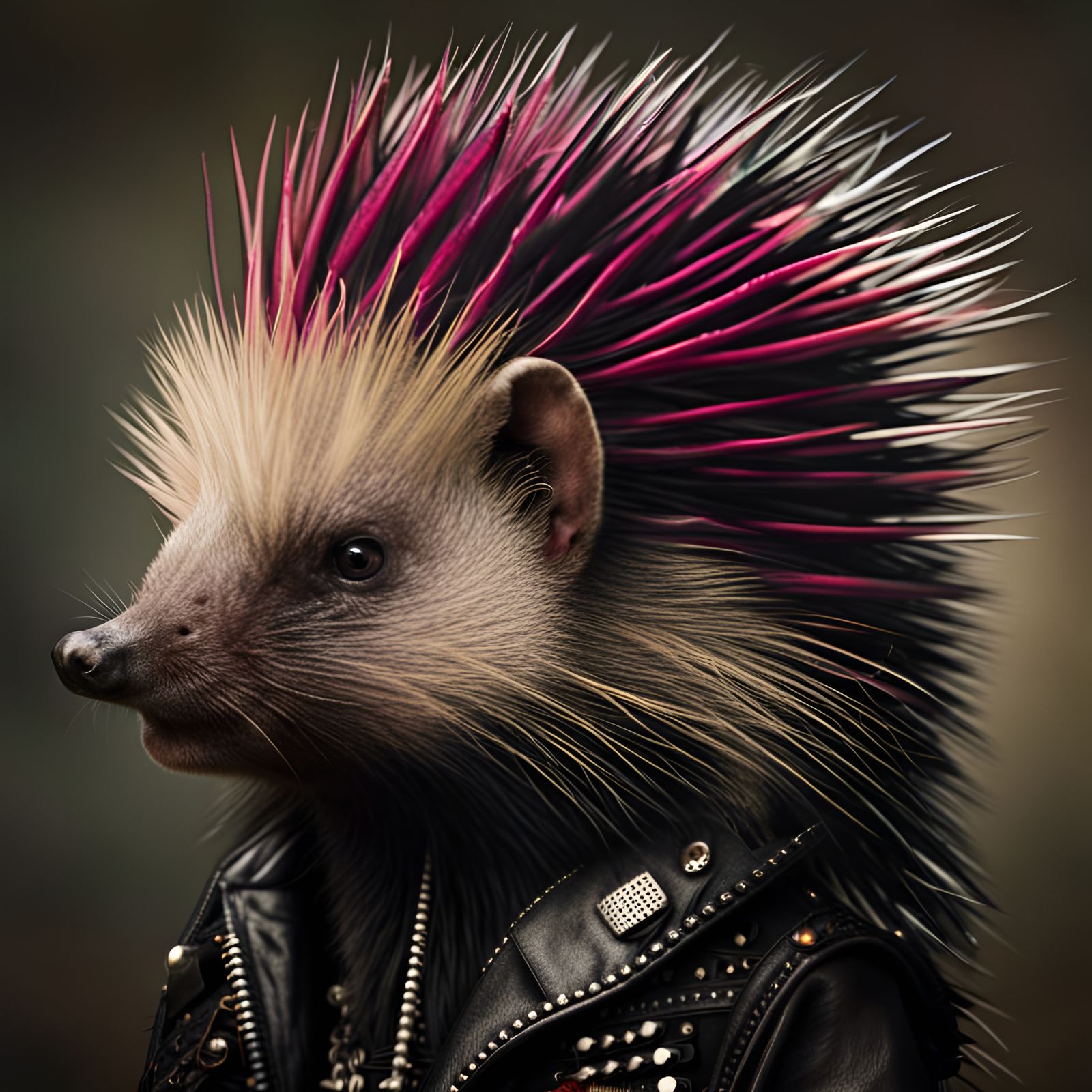Punk Porcupine Portrait