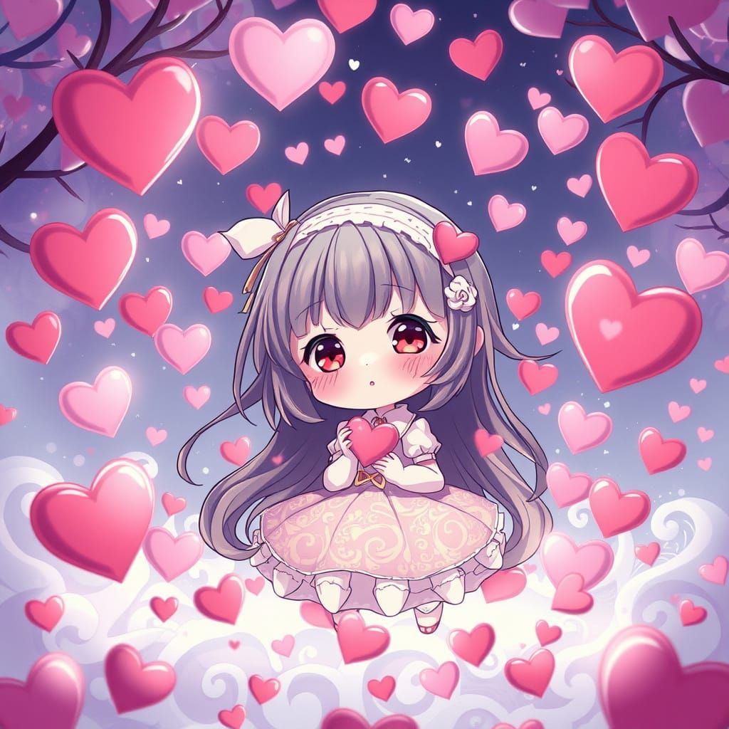 Whimsical Anime-Inspired Valentine's Day Scene in Unreal Eng...