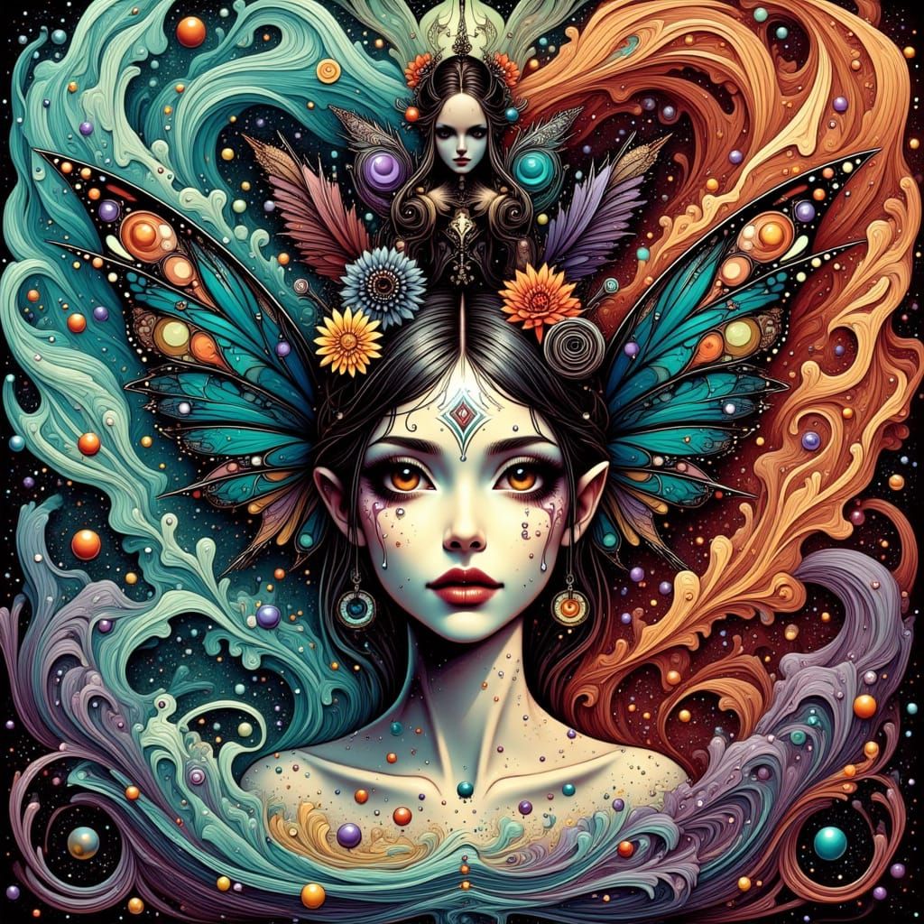 Surreal Biohazard Faeries Blending Logic and Fantasy