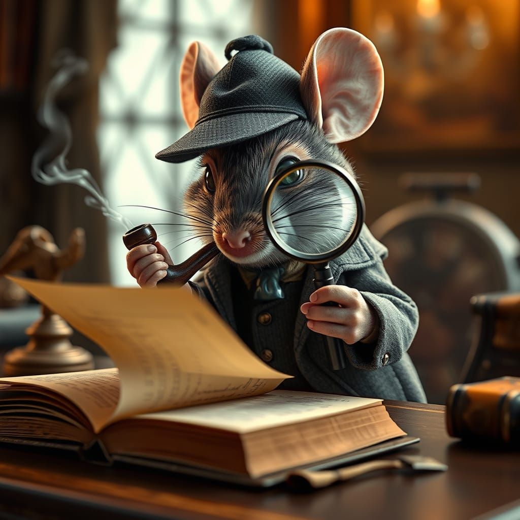 Sherlock Holmes like mouse