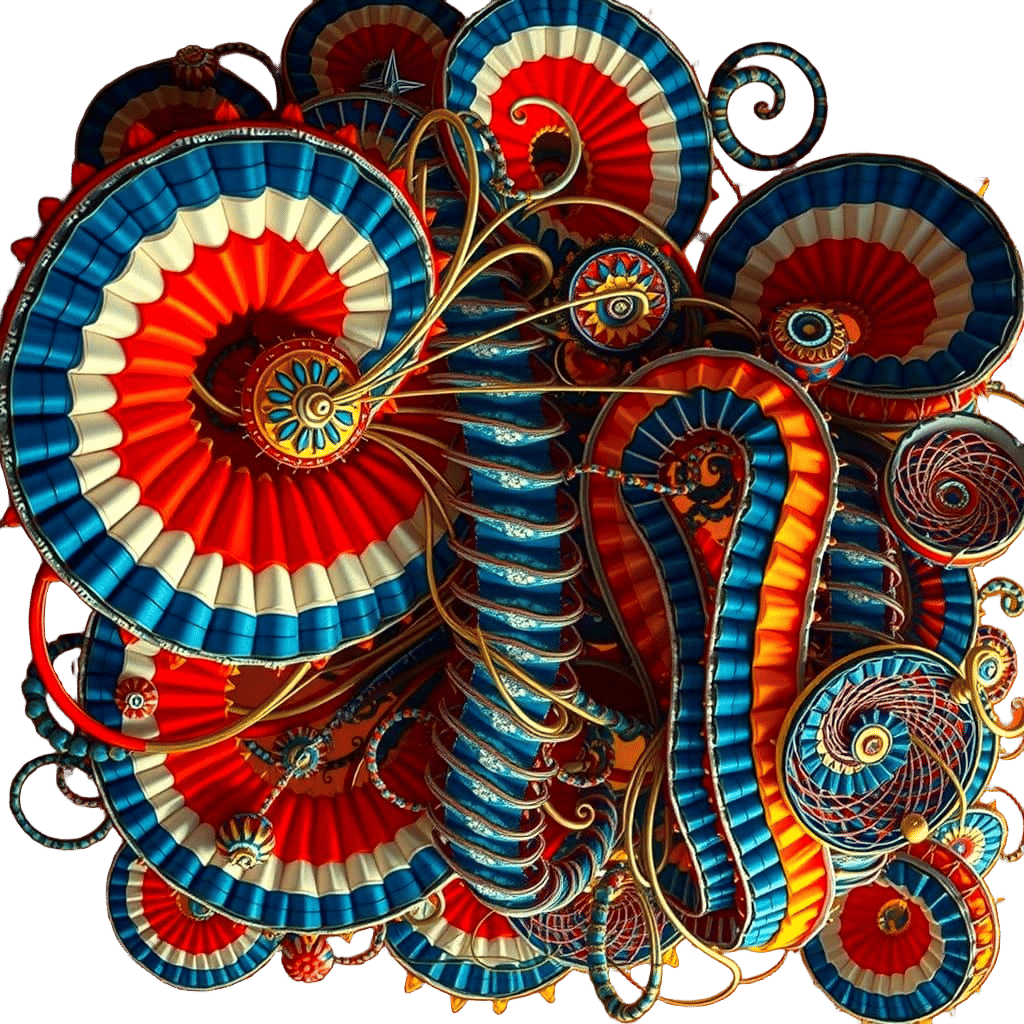 Expressive Sculpture of Reflected Glory