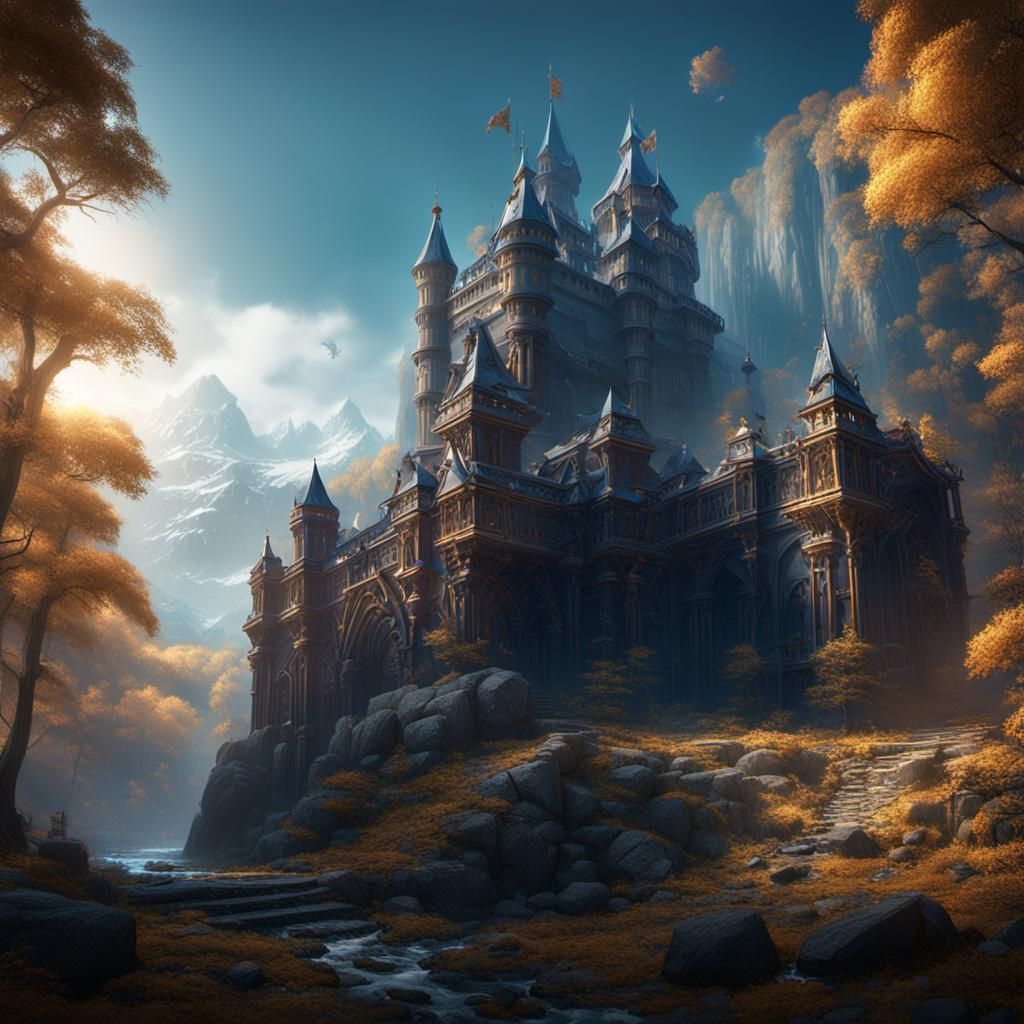 Detailed Rapier in a Fantasy Concept Art Style