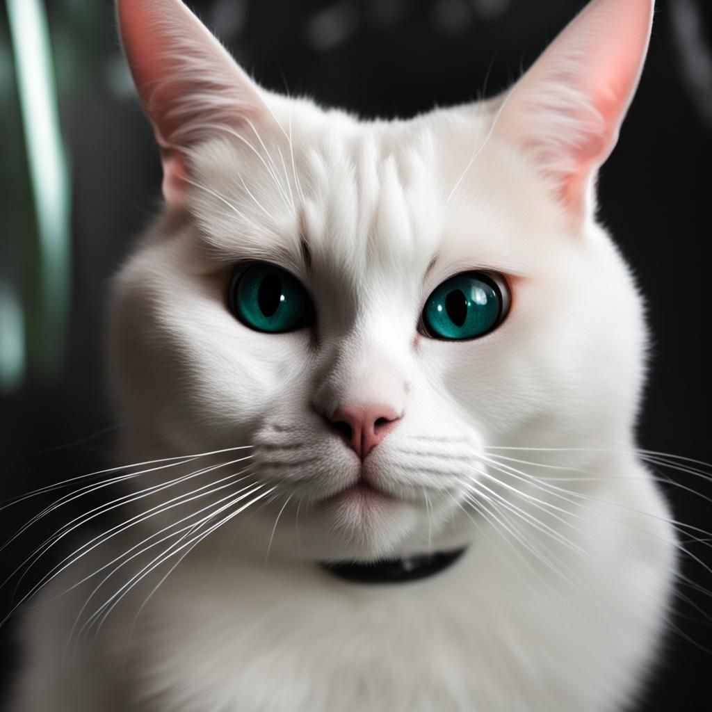 Alien Cat Hybrid: A Digital Art Concept