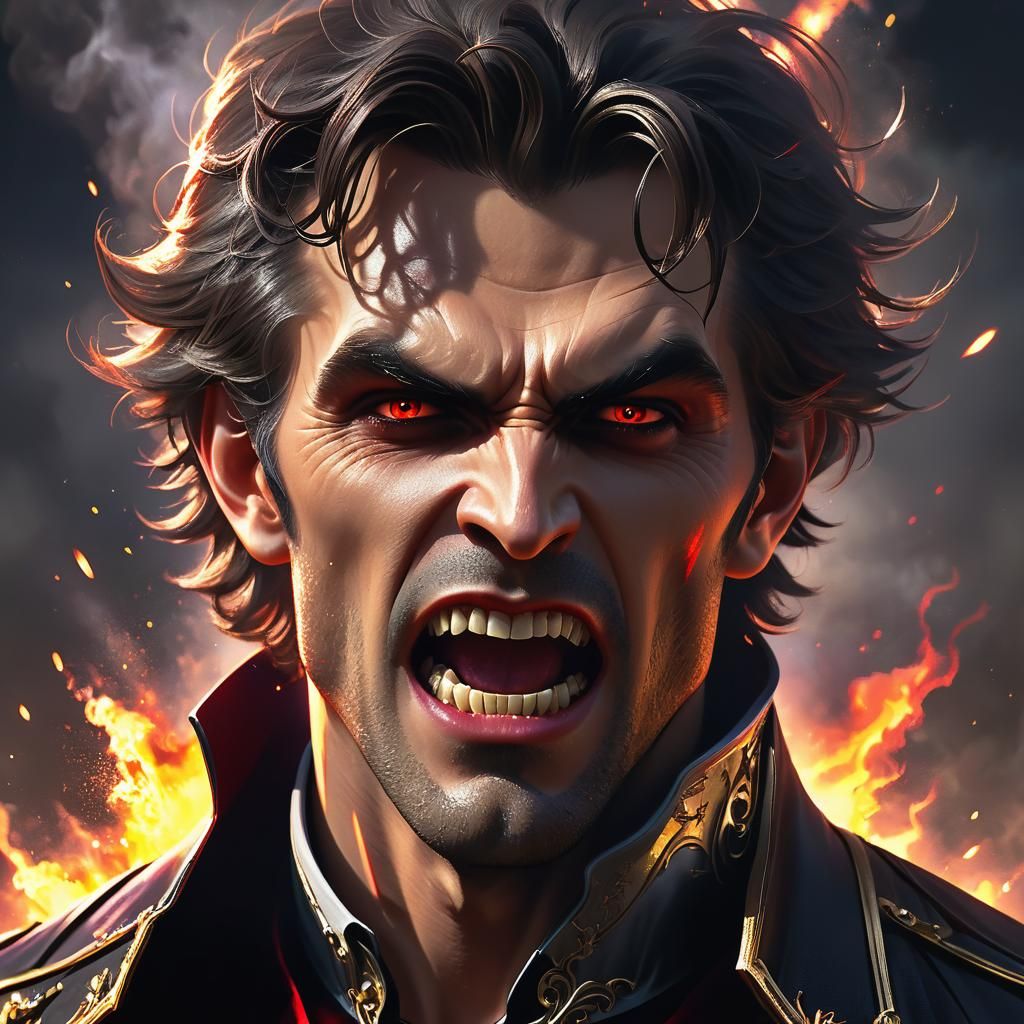 Vampire Exploding into Dust in Sunlight