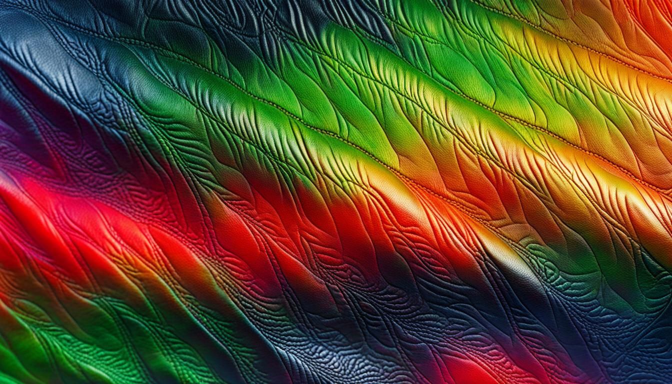 Colored leather