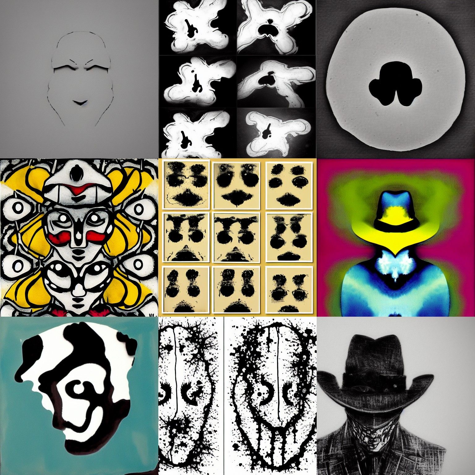 Abstract Inkblot: A Rorschach-Inspired Image