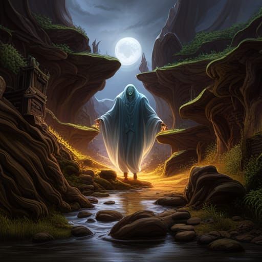 Ghostface Matte Painting in Deep Color