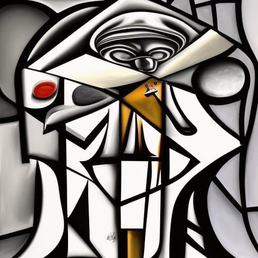 N.W.A. in Jail: Abstract Expressionist Oil Painting