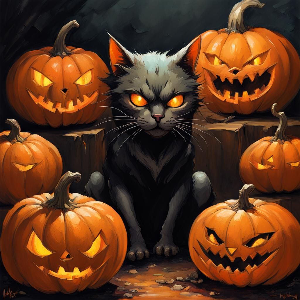 Angry pumpcat