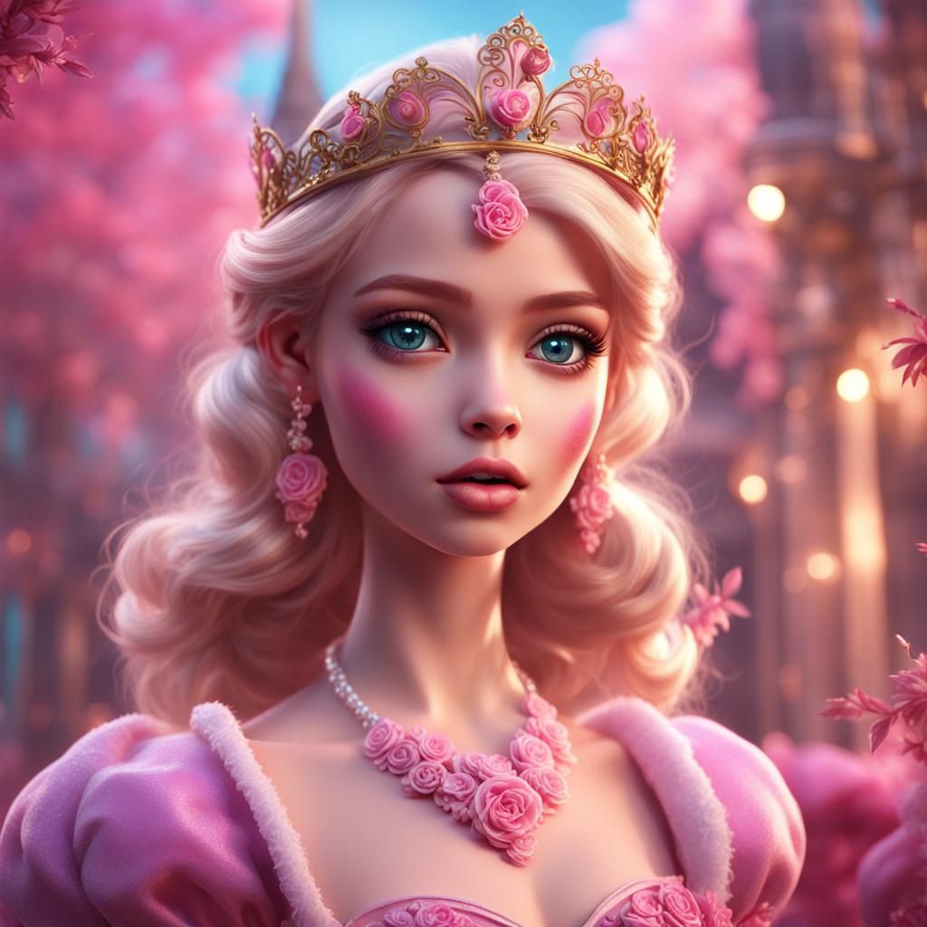 Boy Dolled Up as Barbie and Princess