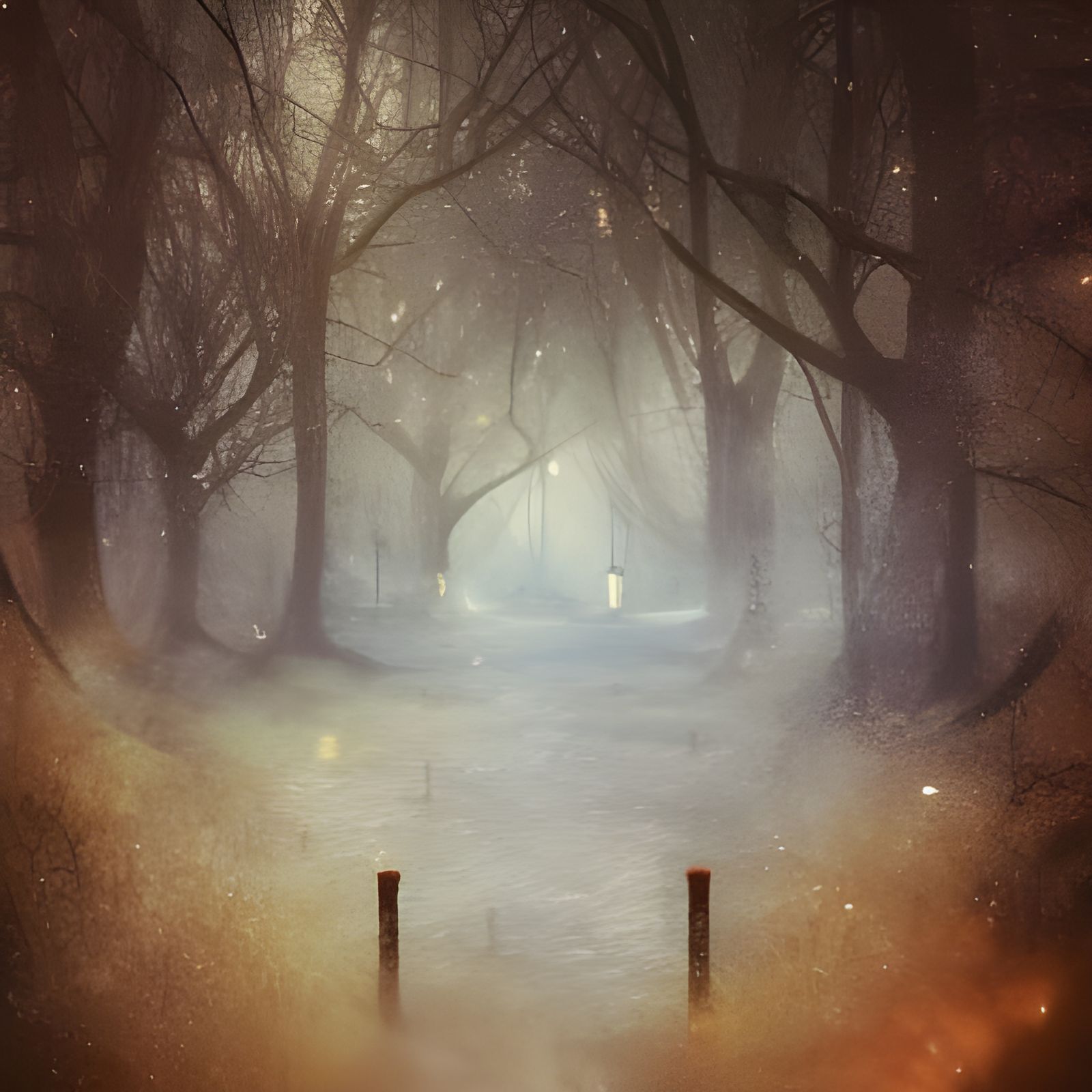 Nostalgic Time Portal in Art Nouveau Style