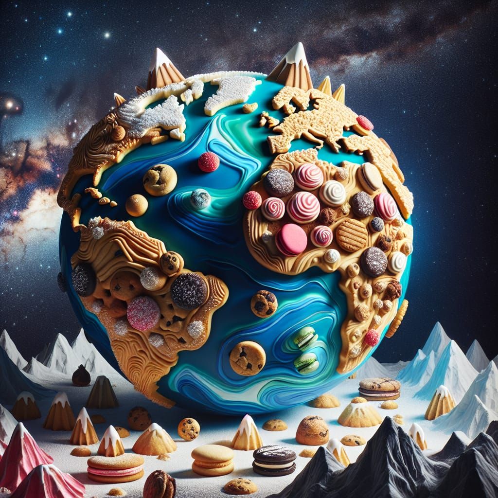 Cookie Earth: A Whimsical World of Baked Goods