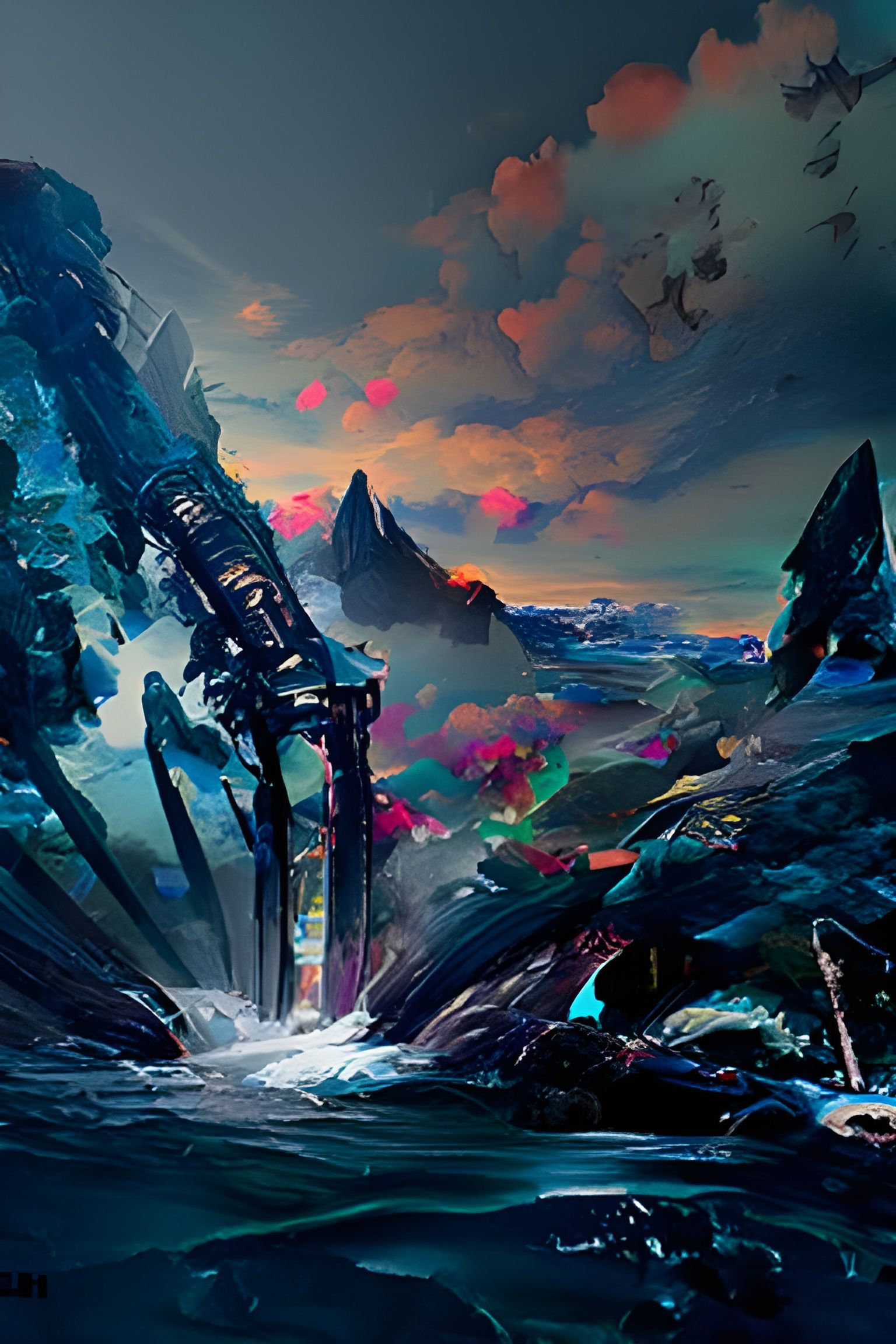 Underwater Descent into the Unknown: Sci-Fi Fantasy