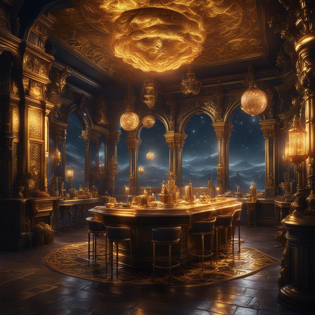 Fantastical Matte Painting with Intricate Details