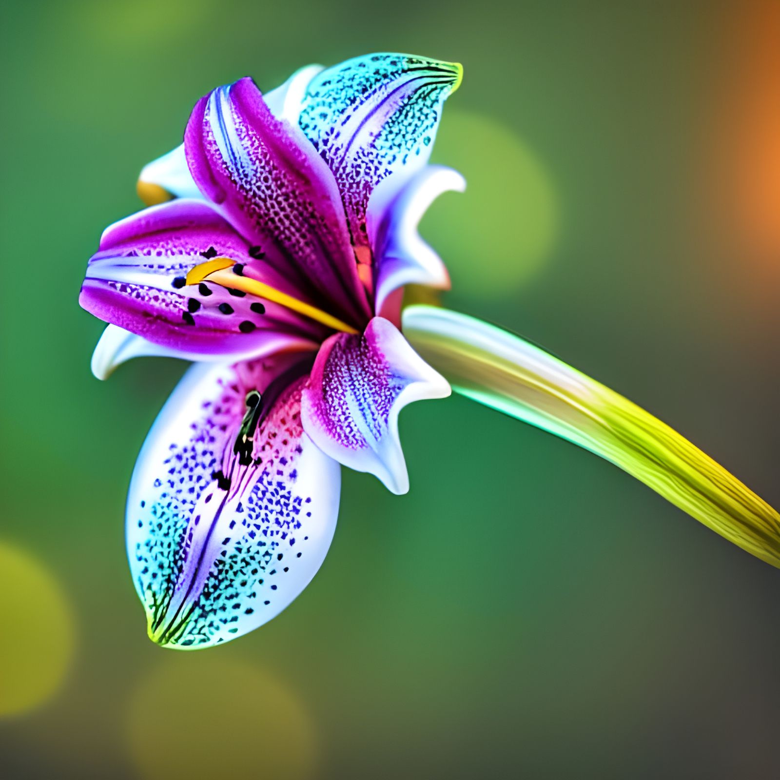 Detailed Lily Flower Photography with Bokeh