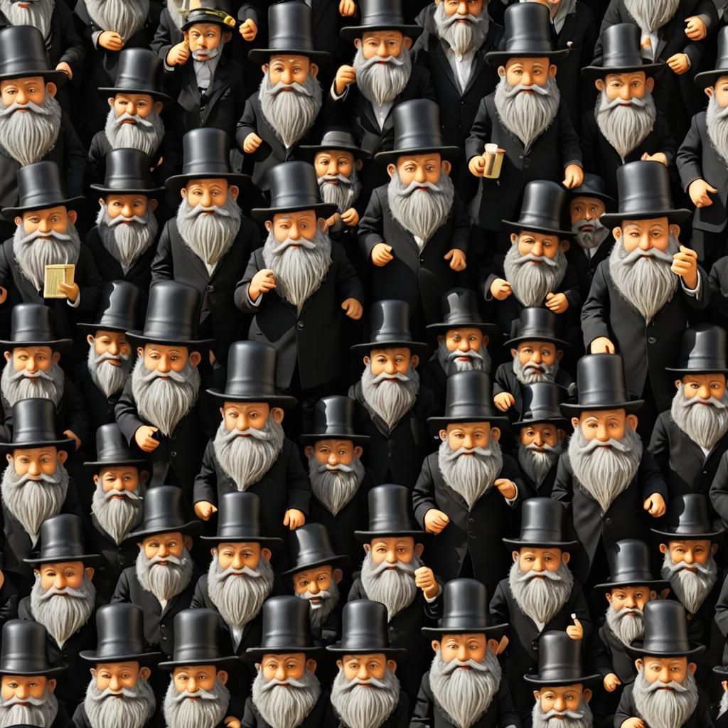Hasidic Jewish Gnomes: Anatomically Accurate Visuals