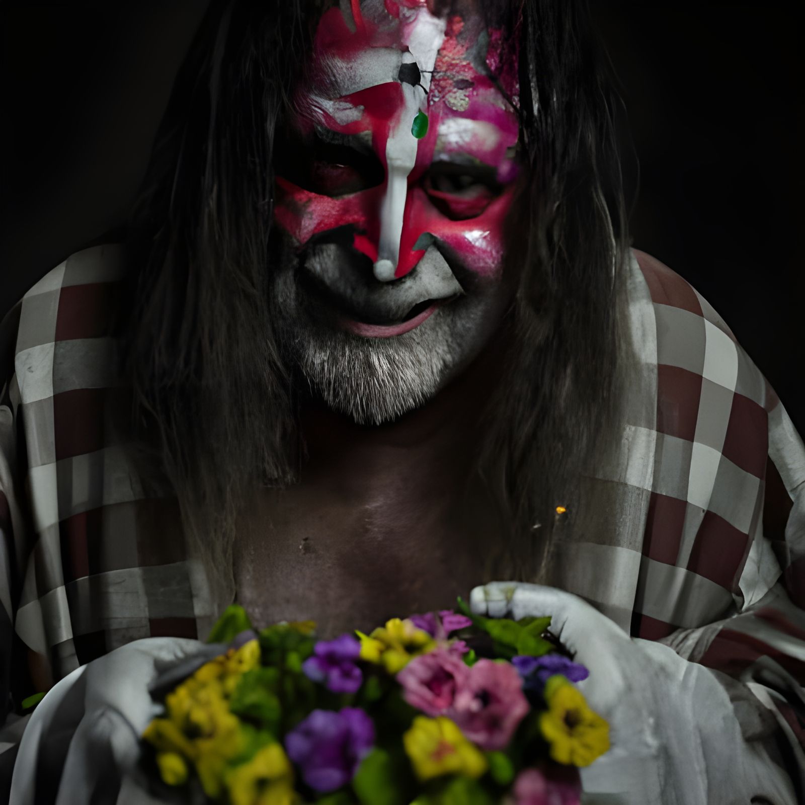 Horror Clown Risen from Grave in Splash Art