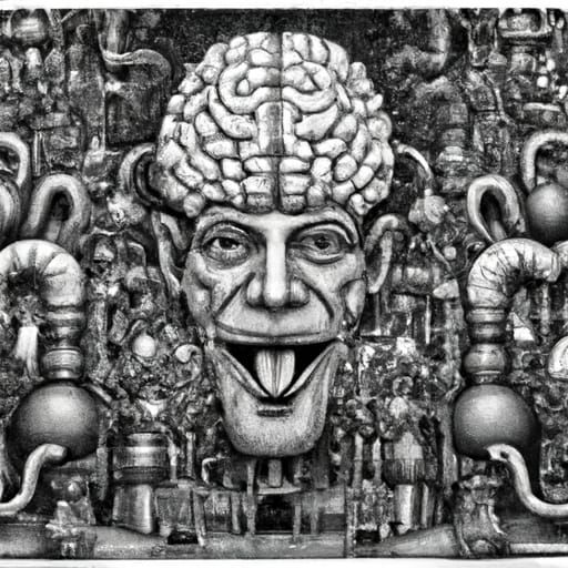 Eldritch Amygdala in Dark Academic Style