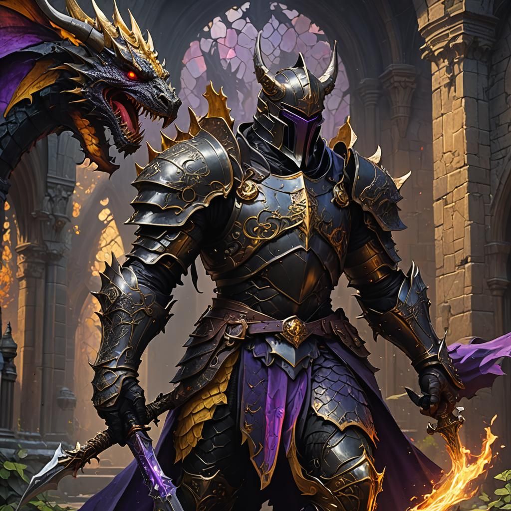 Dragon Knight: Dark Fantasy Concept Art