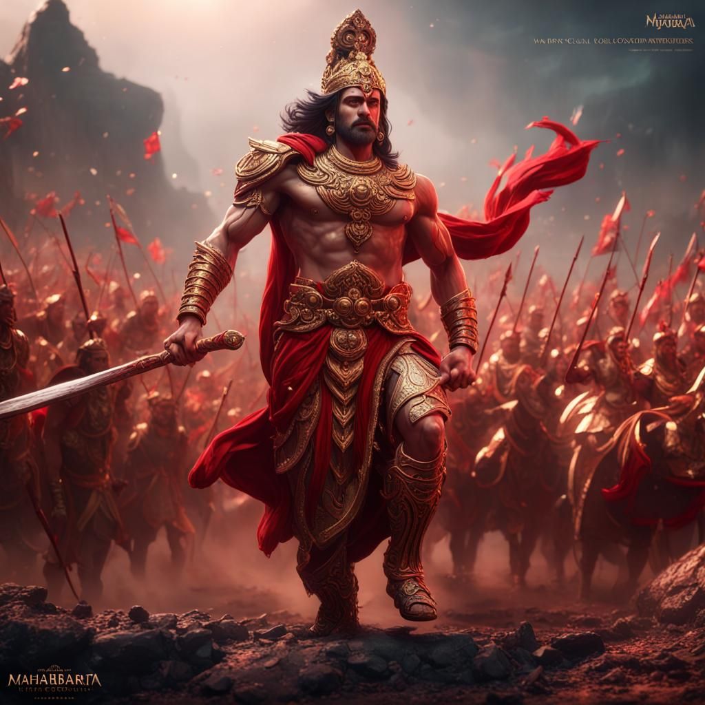 Mahabharata War Field in Cinematic Lighting