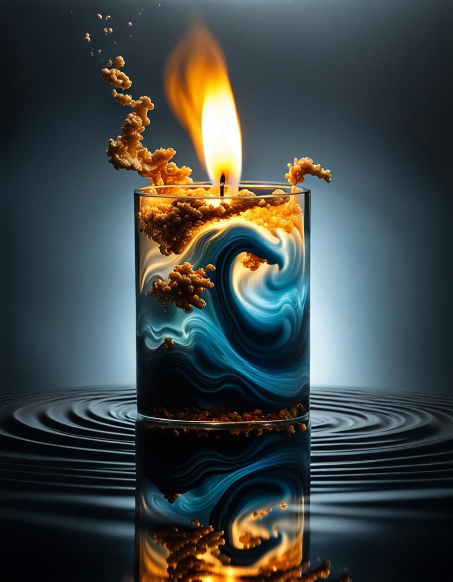 Vibrational Energy in a Tornado of Smoke