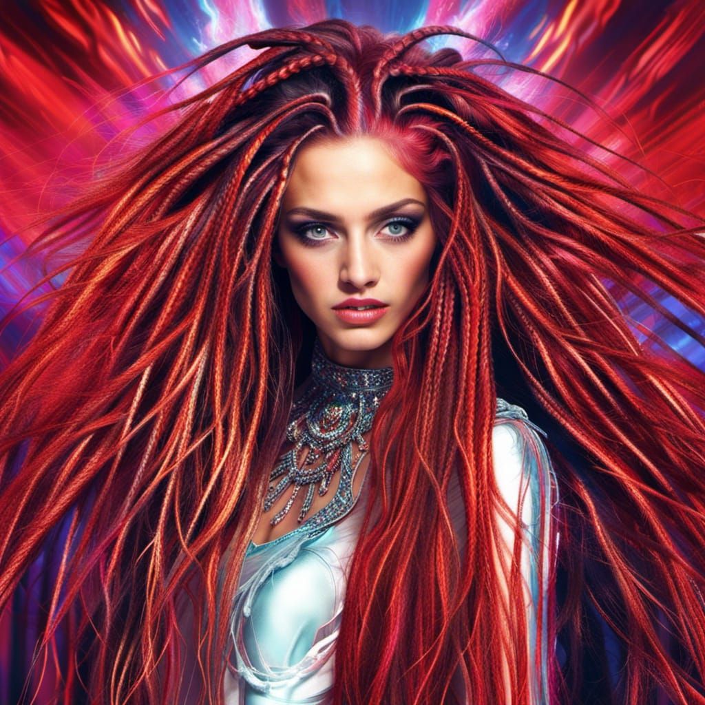 Beautiful Armenian Redhead in David LaChapelle Style